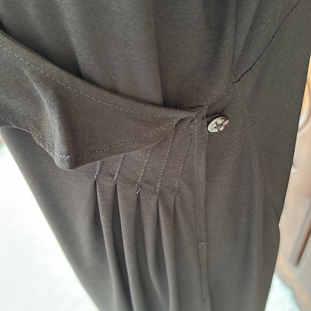 Avenue Studio Black Faux Wrap Dress (Size 22/24) - Picture 4 of 15